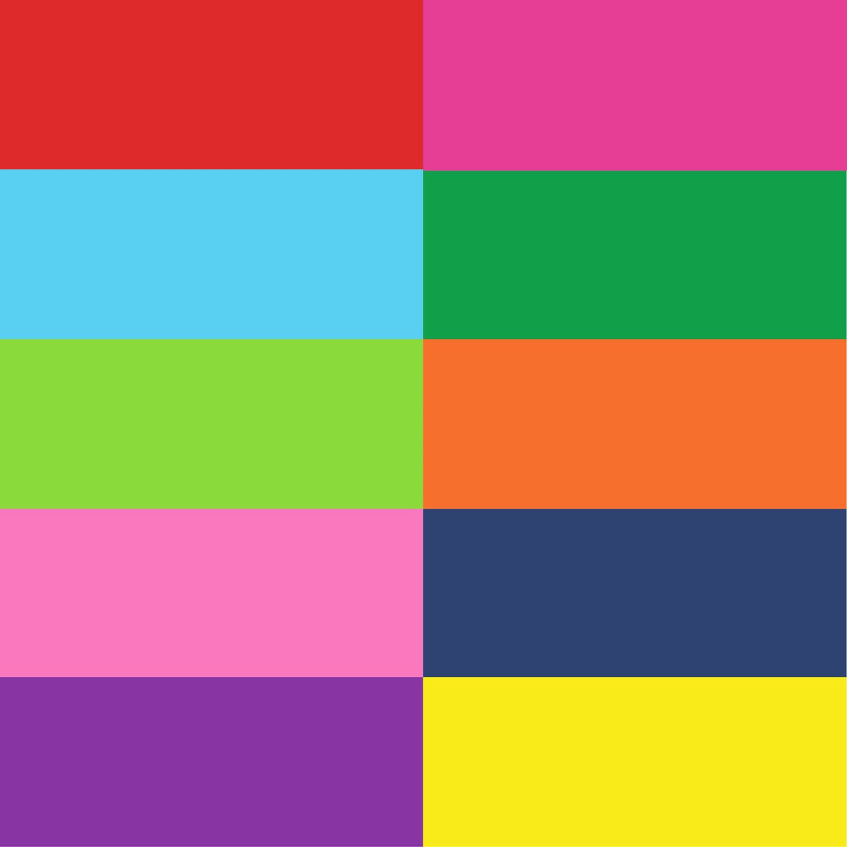 Picture of 48995 CREATE BASICS 10PK RAINBOW REFILL 20PK