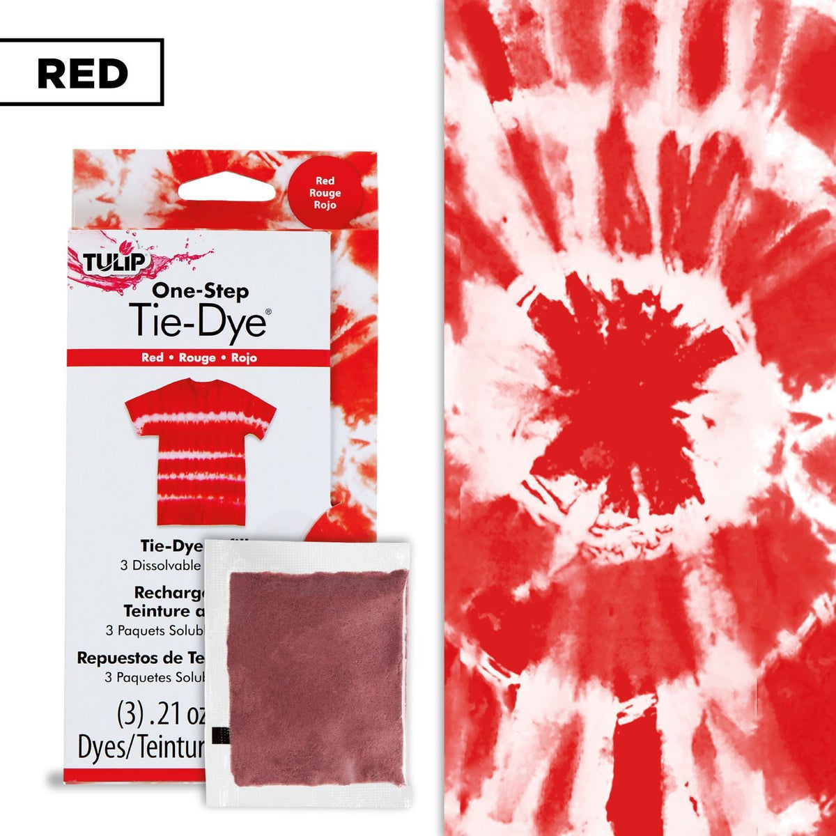 Picture of 29035 One-Step Tie-Dye Refills Red