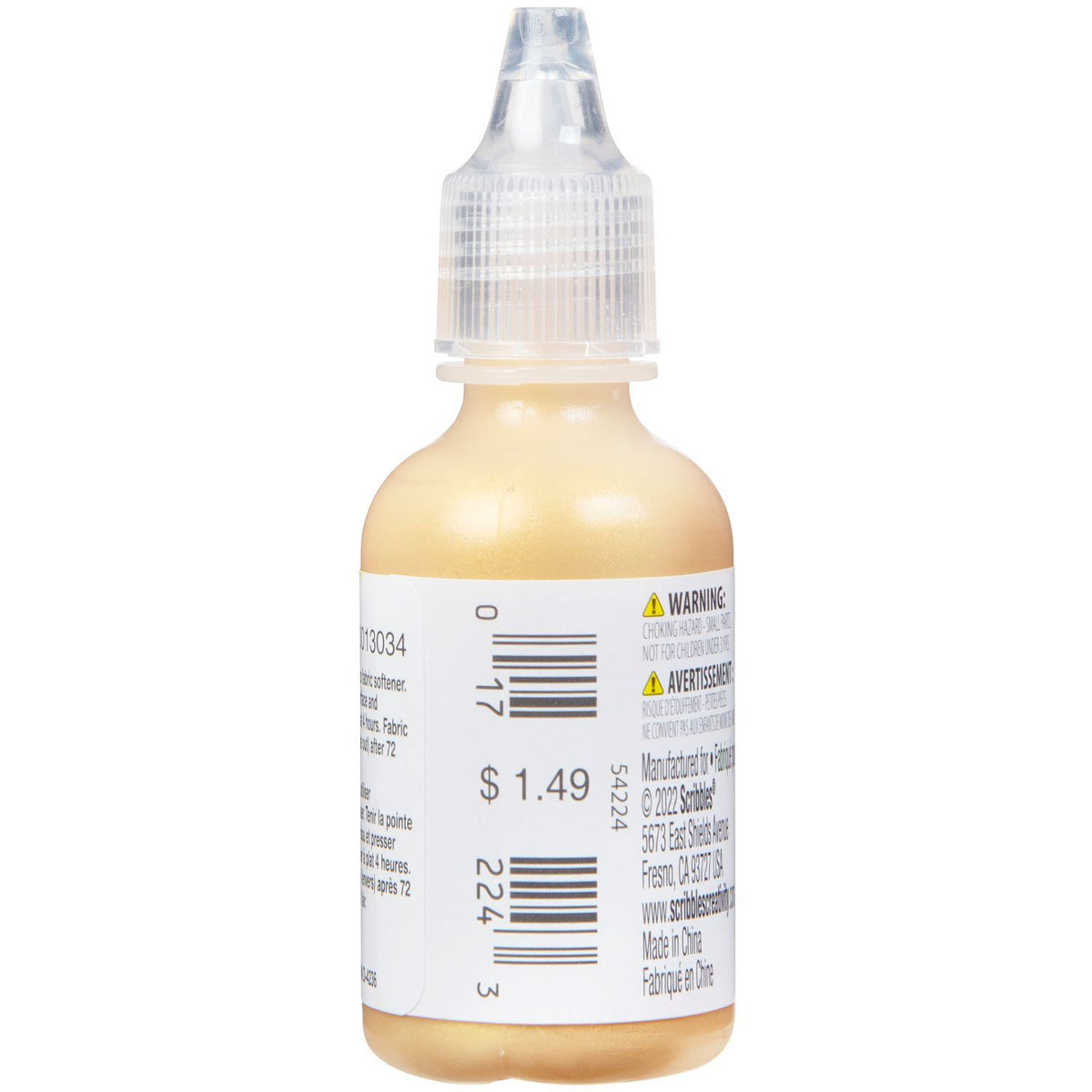 Picture of 54224 3D Fabric Paint Gold 1 oz.