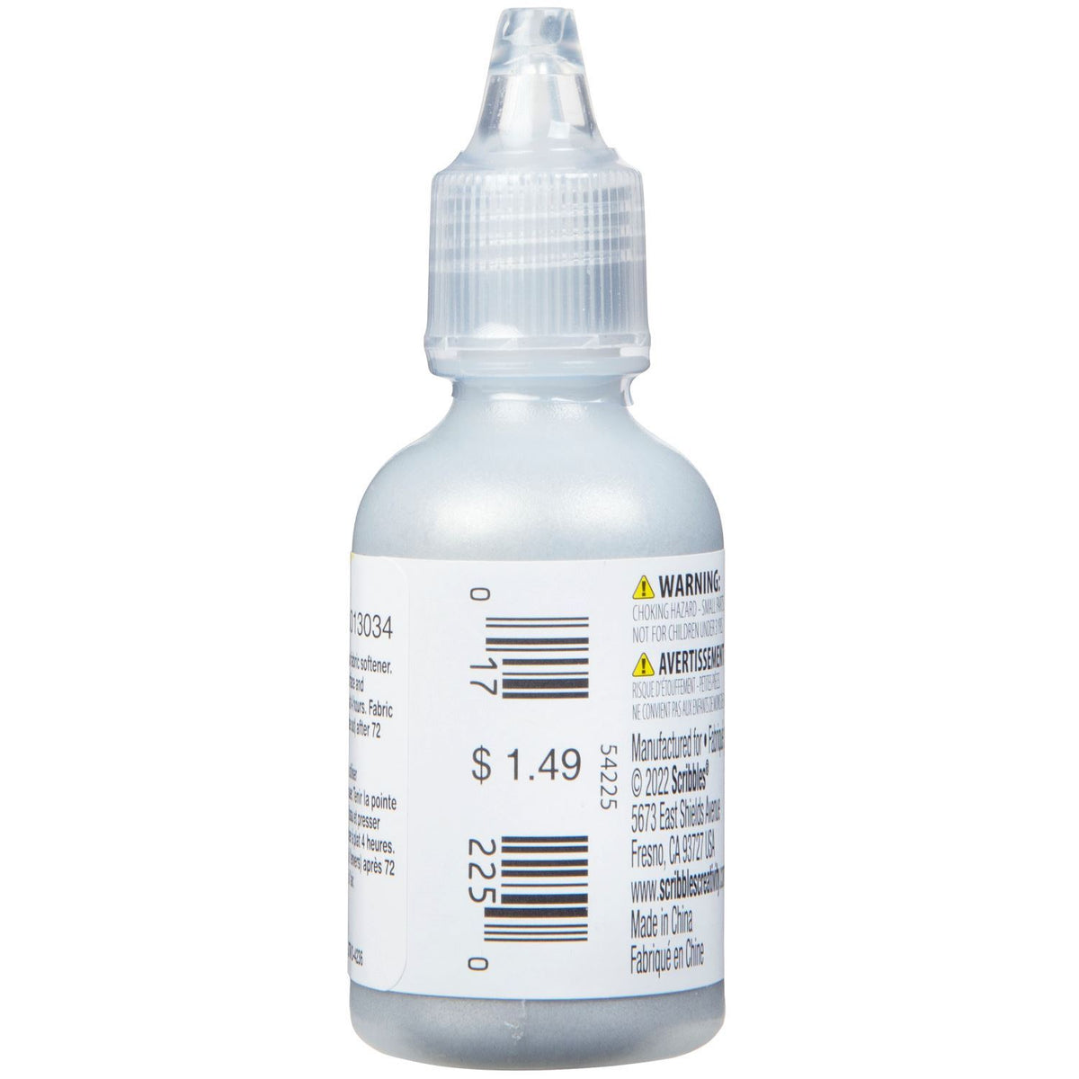Picture of 54225 3D Fabric Paint Silver 1 oz.