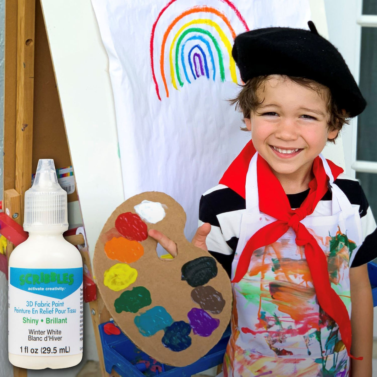 Picture of 11304 3D Fabric Paint Winter White 1 oz.