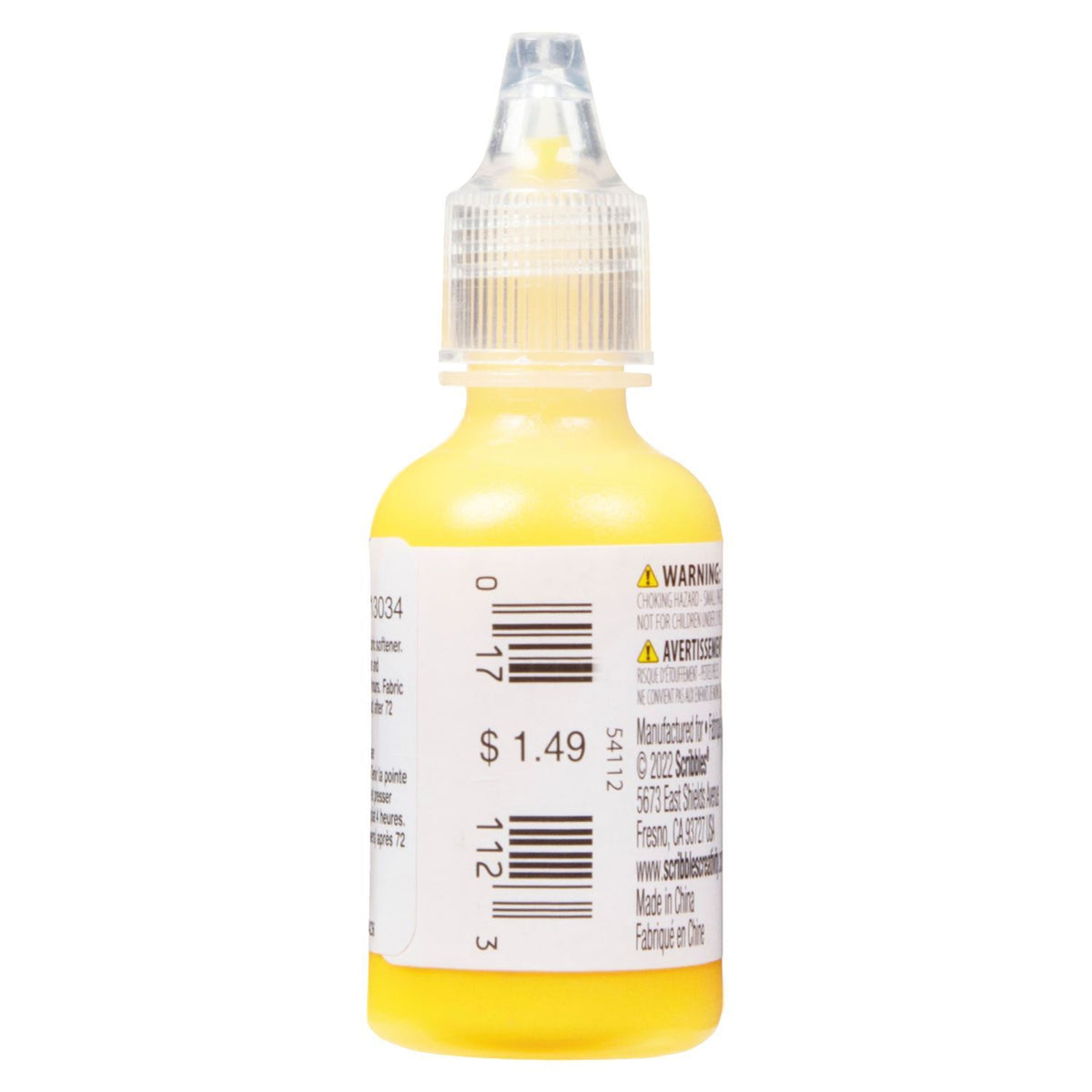 Picture of 54112 3D Fabric Paint Bright Yellow 1 oz.
