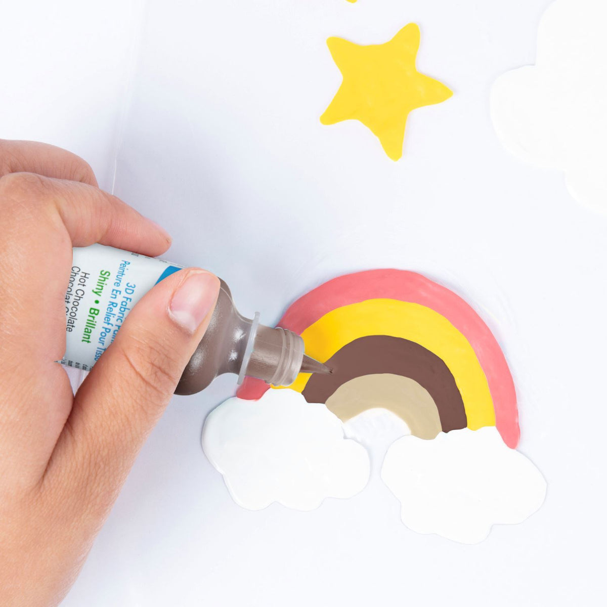 Picture of 11318 3D Fabric Paint Hot Chocolate 1 oz.