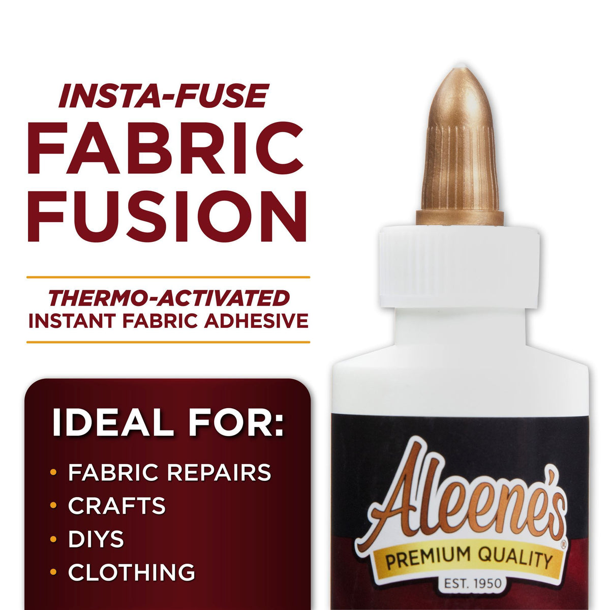 Picture of 48367 Aleene's Insta-Fuse Fabric Fusion Thermo-Activated Instant Fabric Adhesive 4 fl. oz.