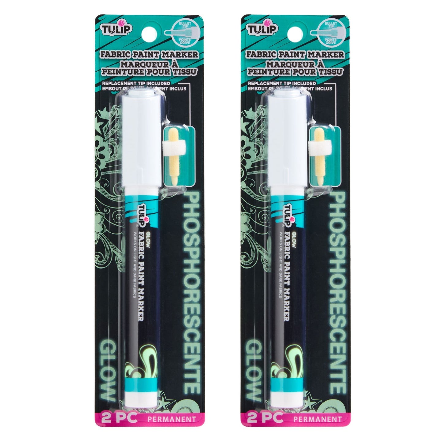 Picture of 50012-1                             GLOW IN THE DARK FABRIC MARKER + NIB REPLACEMENT  