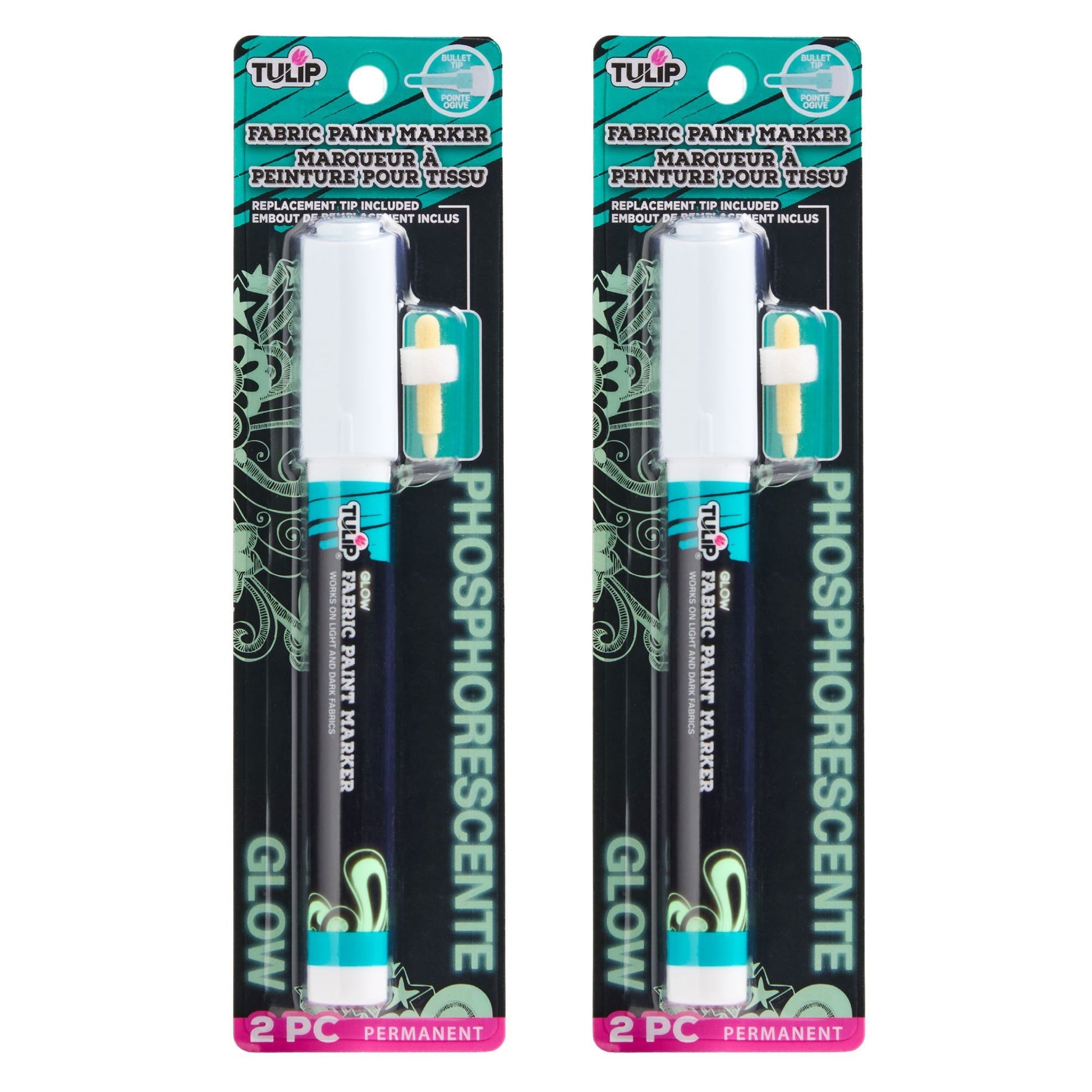 Picture of 50012-1                             GLOW IN THE DARK FABRIC MARKER + NIB REPLACEMENT  