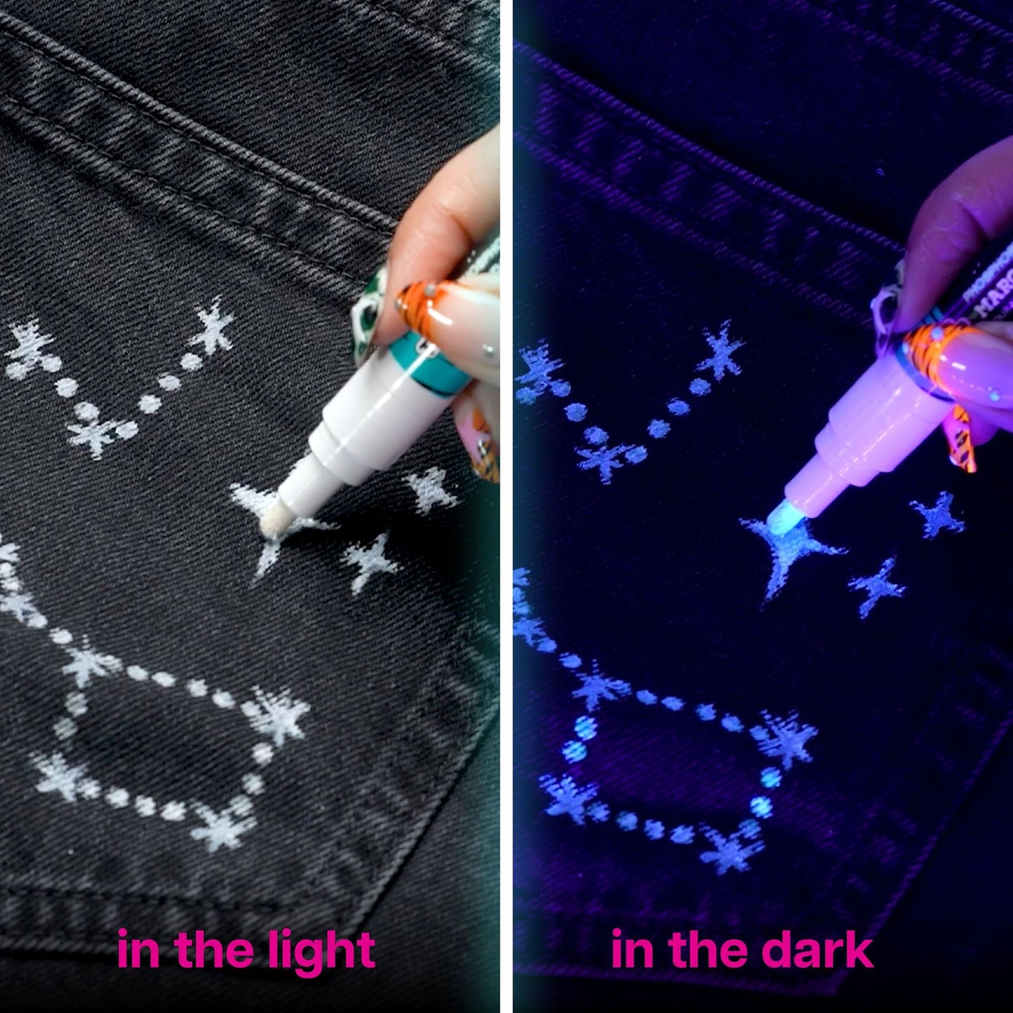 Picture of 50012-1                             GLOW IN THE DARK FABRIC MARKER + NIB REPLACEMENT  
