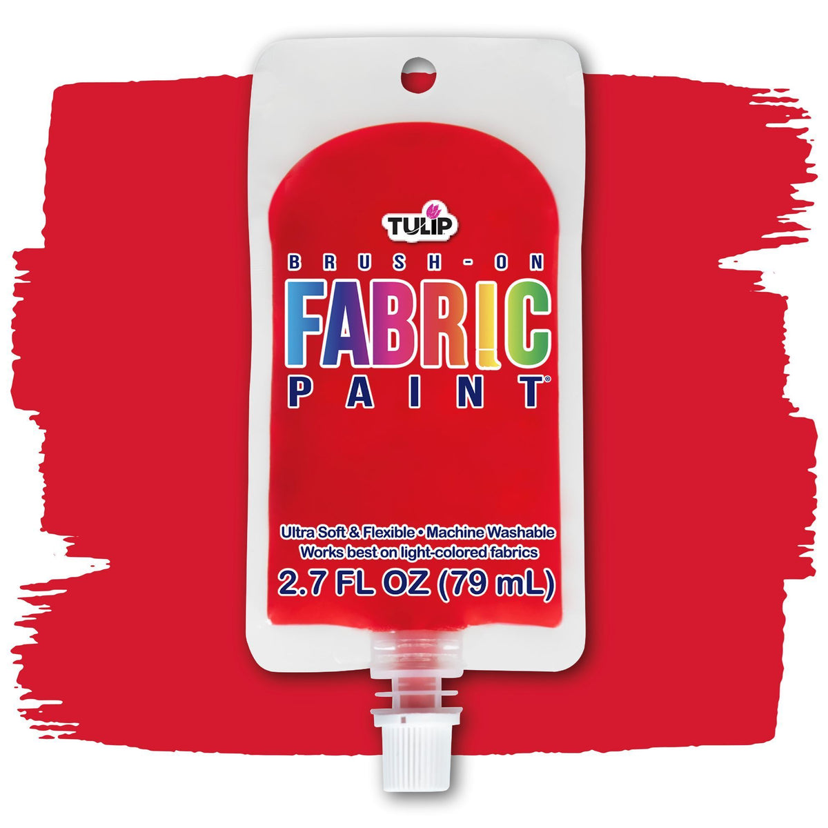 Picture of 49855 Tulip Brush-On Fabric Paint Red 2.7 fl. oz.