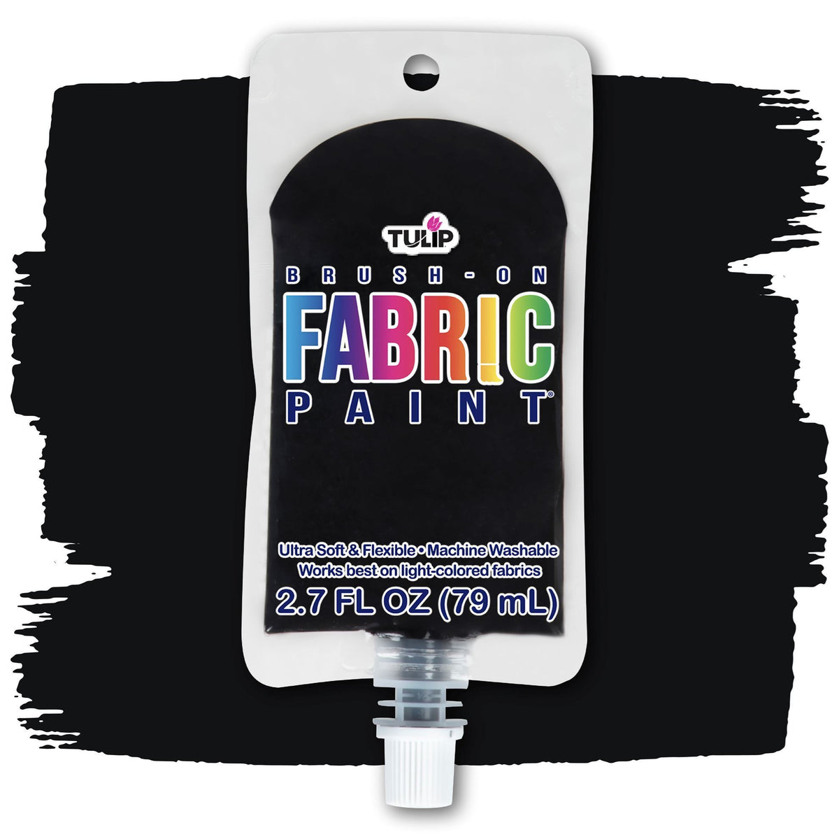 Picture of 49857 Tulip Brush-On Fabric Paint Black 2.7 fl. oz.
