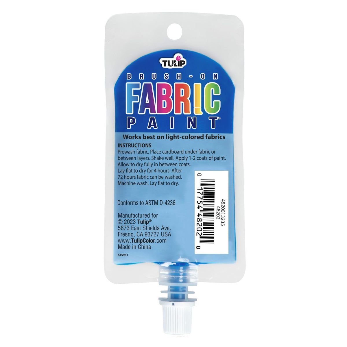 Picture of 49860 Tulip Brush-On Fabric Paint Royal Blue 2.7 fl. oz.