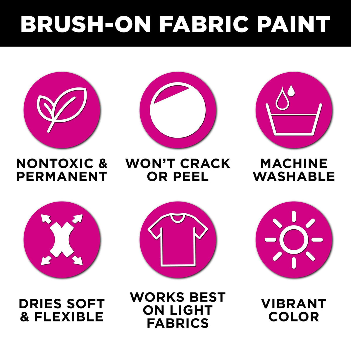 Picture of 49861 Tulip Brush-On Fabric Paint Yellow 2.7 fl. oz.