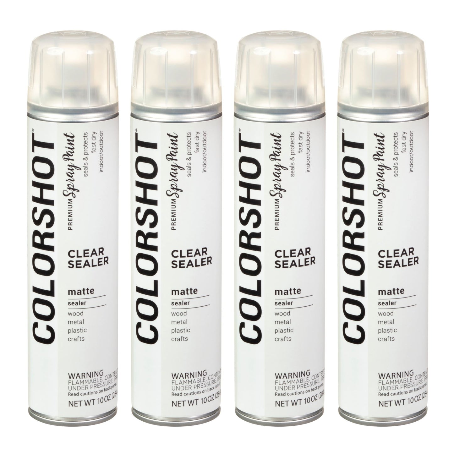 Picture of 48684                               COLORSHOT SPRAY PAINT MATTE SEALER CLEAR 10OZ 4PK 