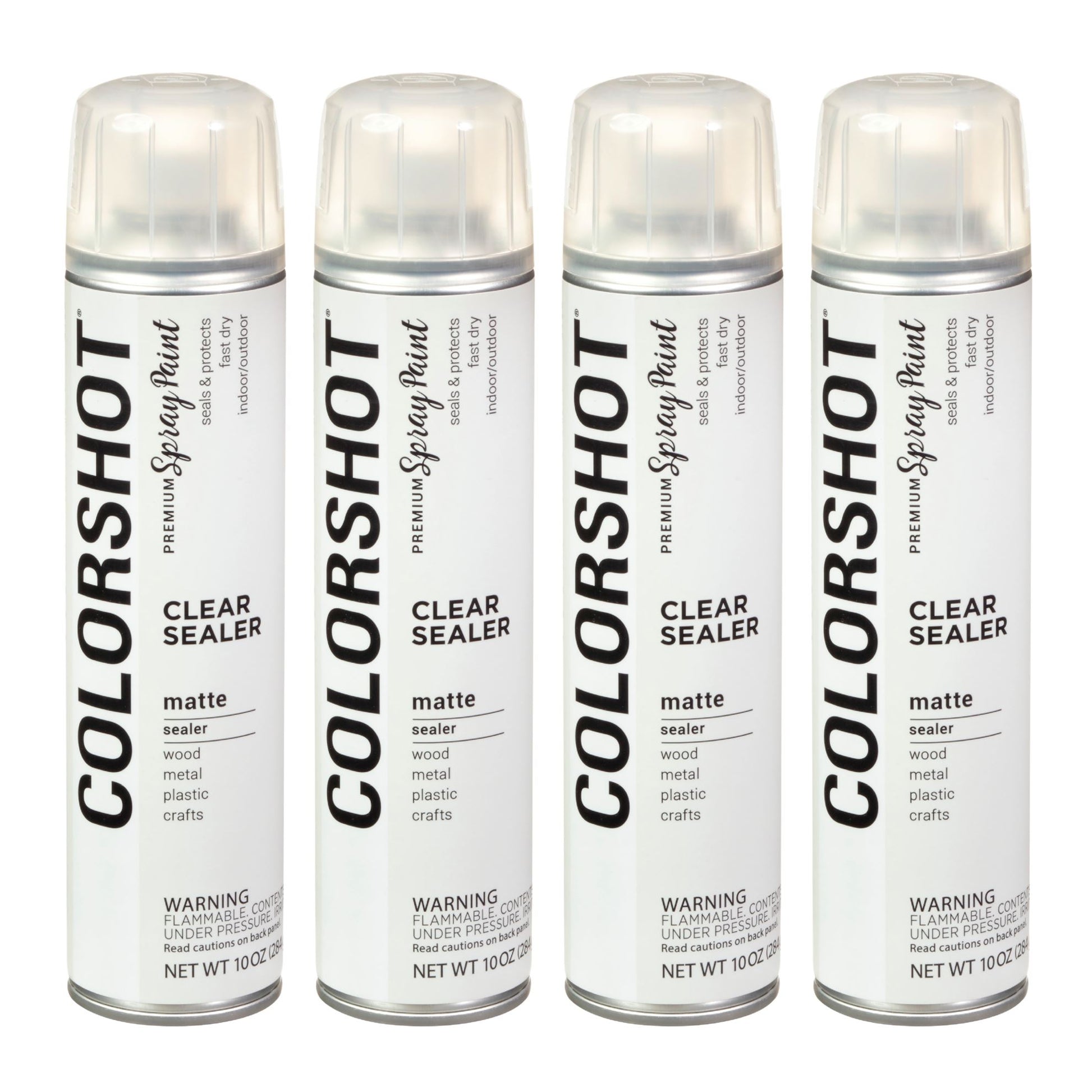 Picture of 48684                               COLORSHOT SPRAY PAINT MATTE SEALER CLEAR 10OZ 4PK 