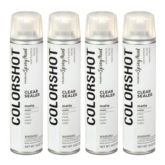 Picture of 48684                               COLORSHOT SPRAY PAINT MATTE SEALER CLEAR 10OZ 4PK 