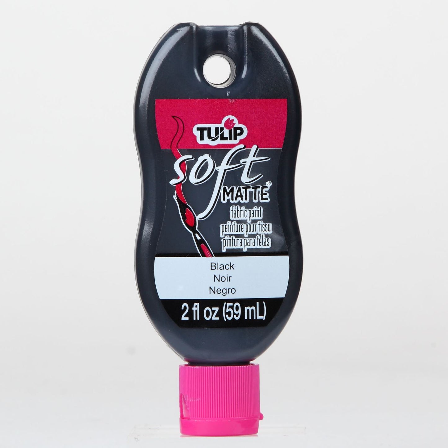 Tulip Brush-On Fabric Paint Black Matte 2 fl. oz.