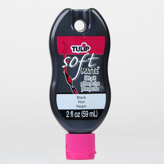 Tulip Brush-On Fabric Paint Black Matte 2 fl. oz.