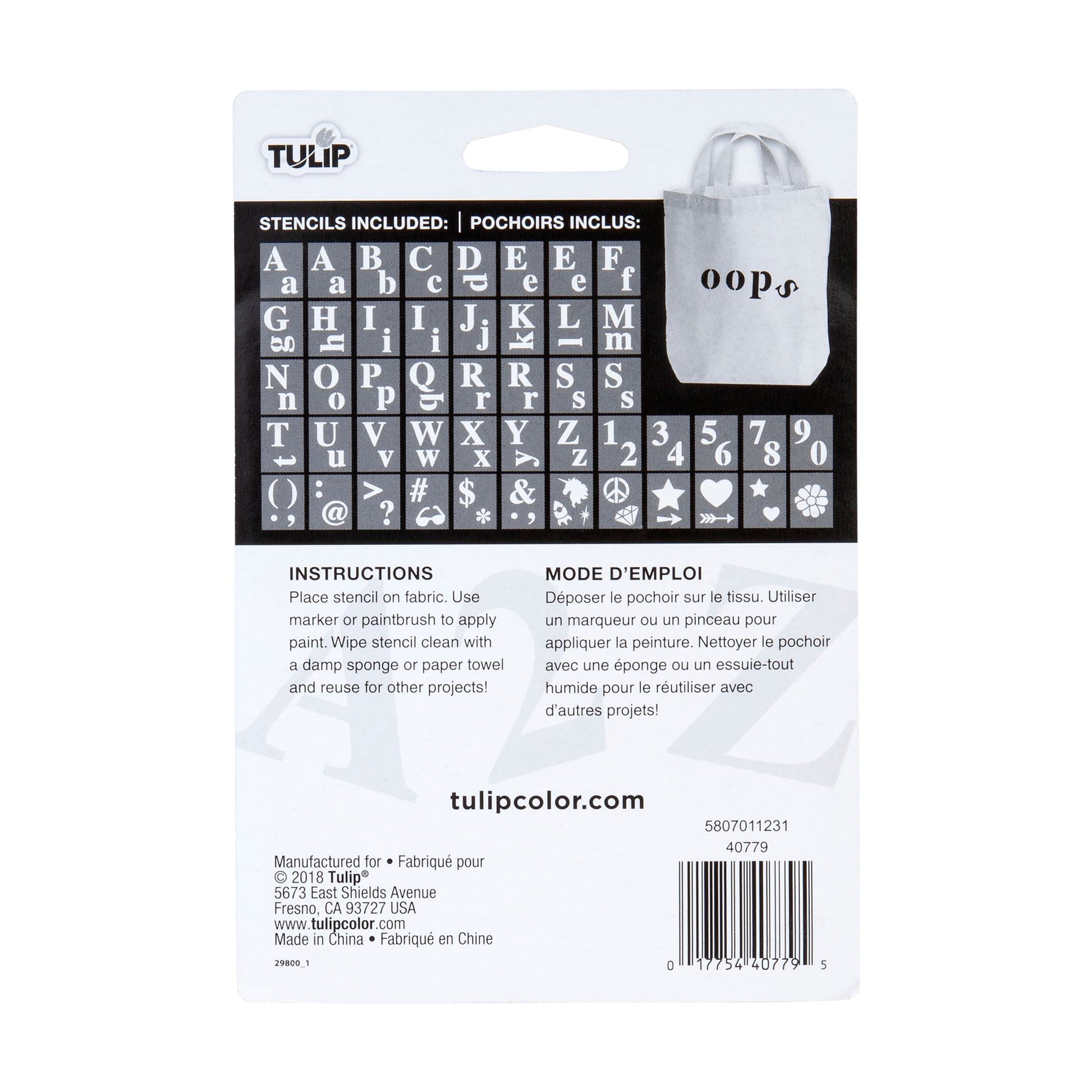 Picture of 44714                               ALPHABET STENCIL 48PC                             