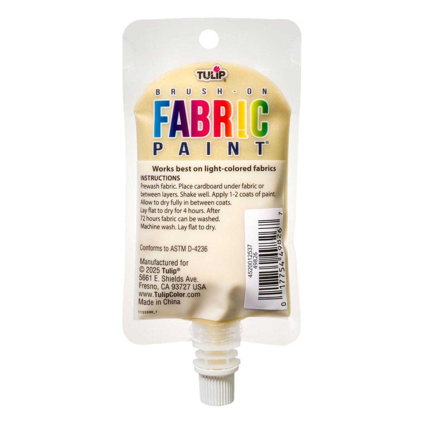 Picture of 49850 TULIP BRUSH-ON FABRIC PAINT - METALLIC GOLD