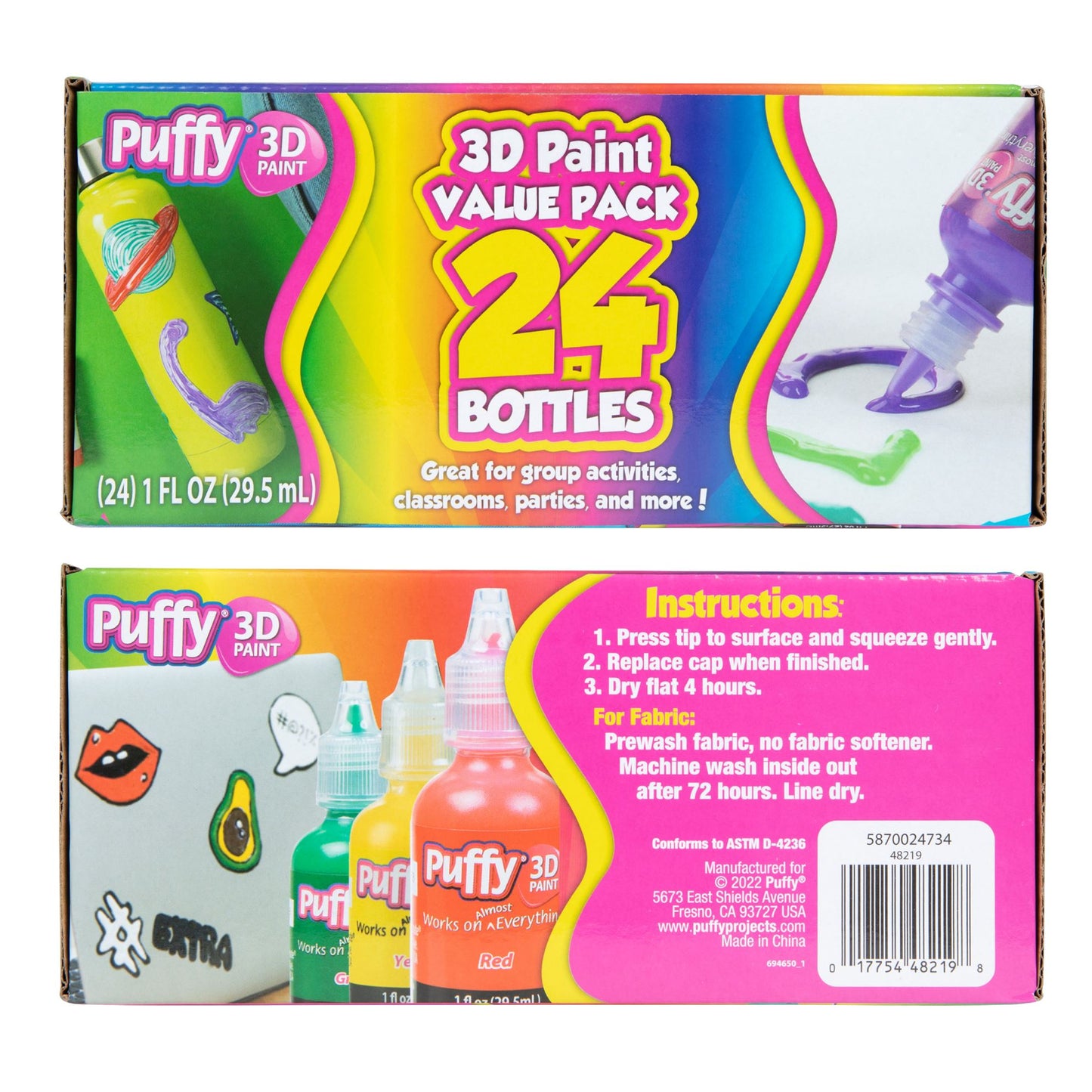 Picture of 48219 Puffy 3D Paint Value 24 Pack