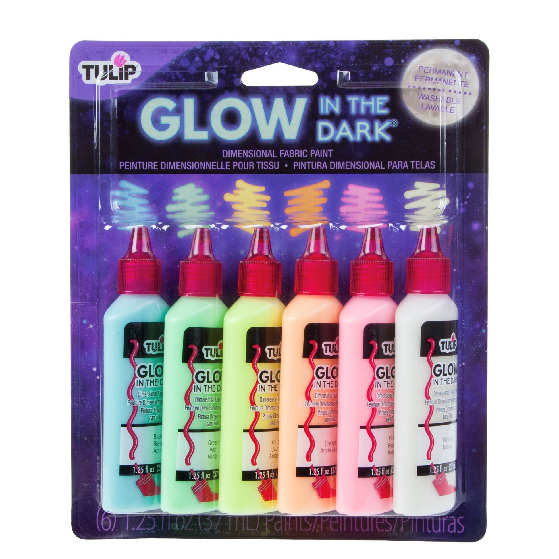 Picture of 47926                               DIMENSIONAL FABRIC PAINT GLOW 6PK                 