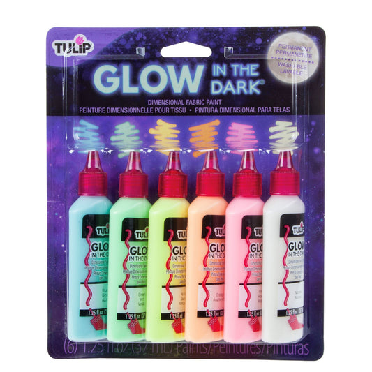 Picture of 47926                               DIMENSIONAL FABRIC PAINT GLOW 6PK                 