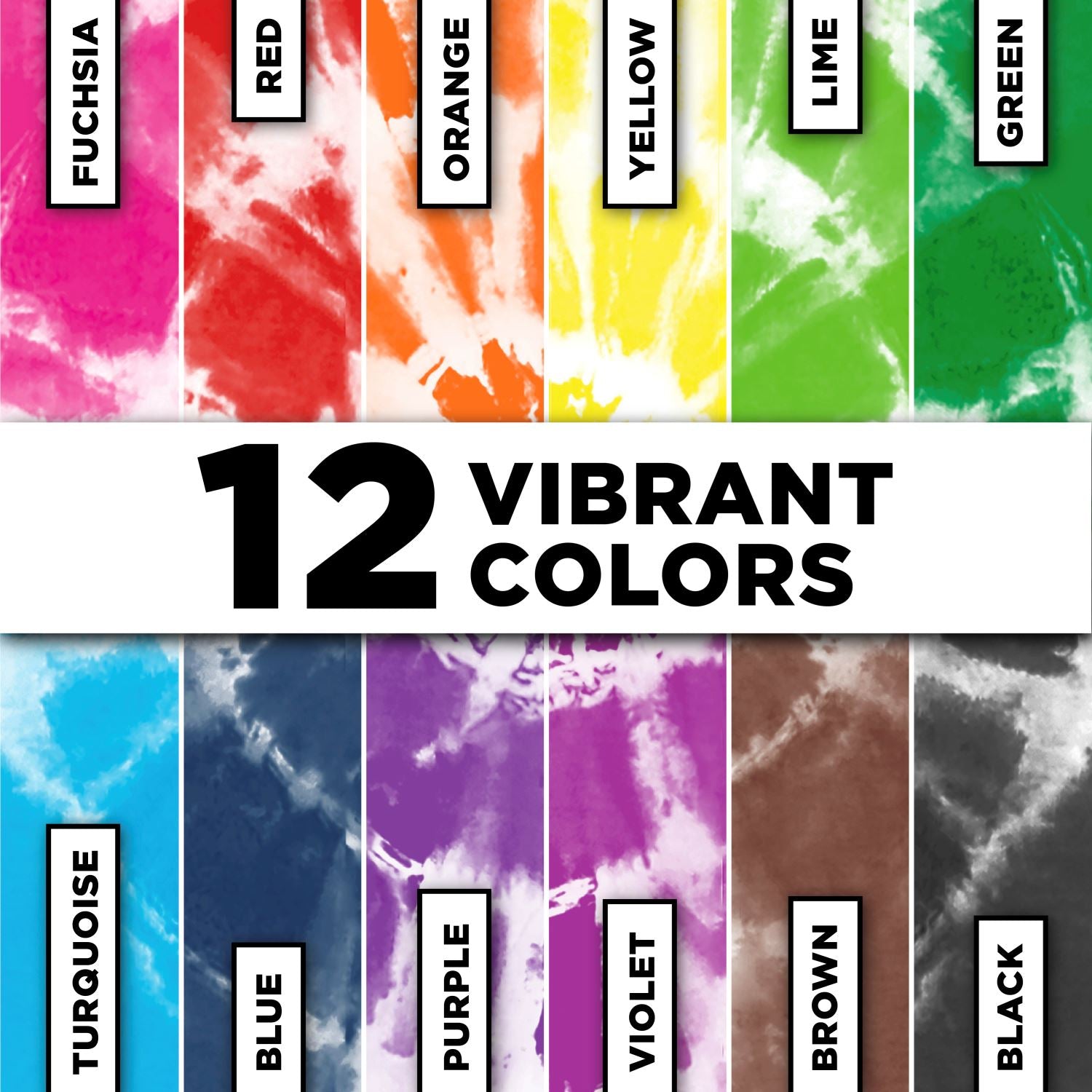 Picture of 46945 Tulip Color Craze! 12-Color Tie-Dye Kit