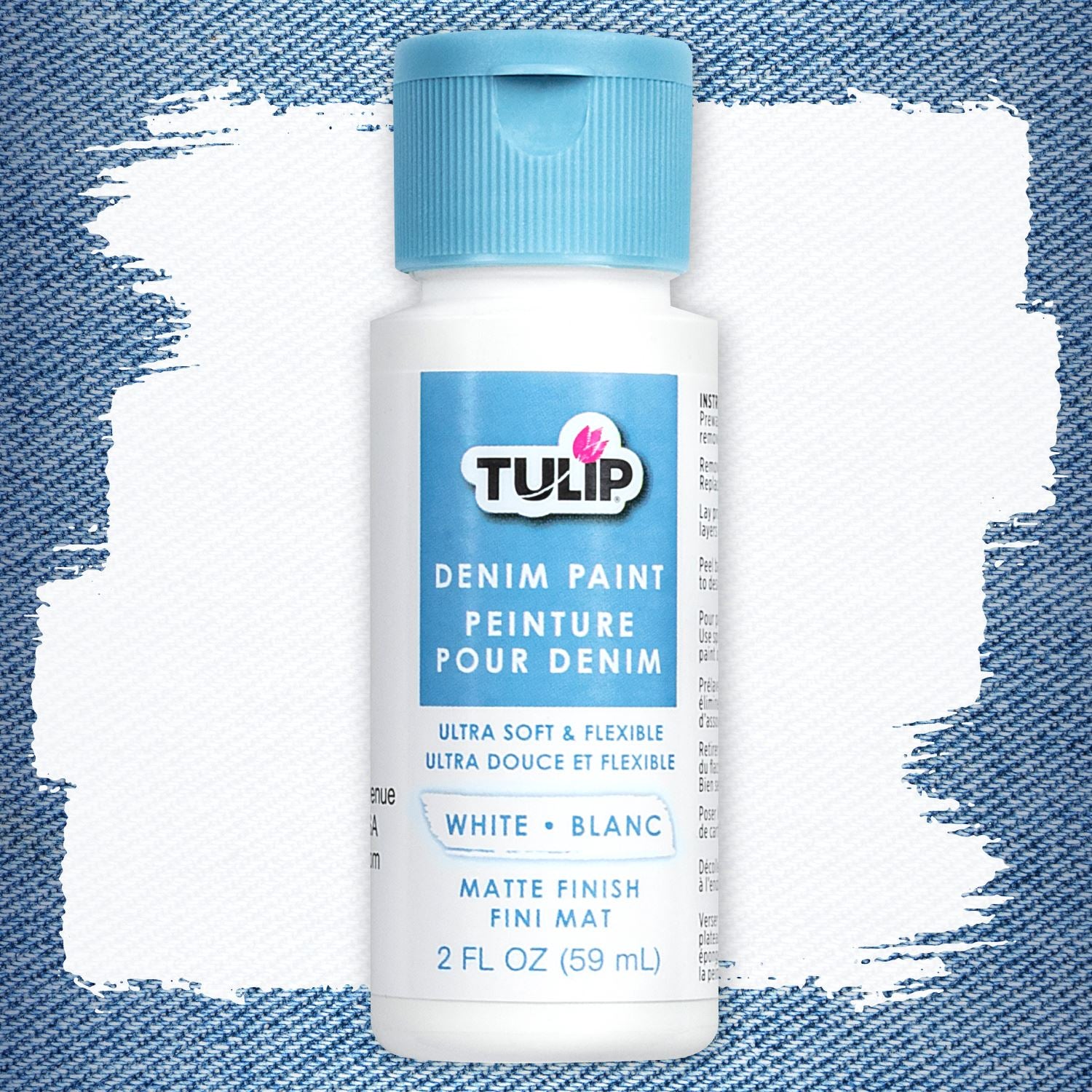Picture of 49302                               TULIP DIY DENIM PAINT + STENCIL KIT 1/3           