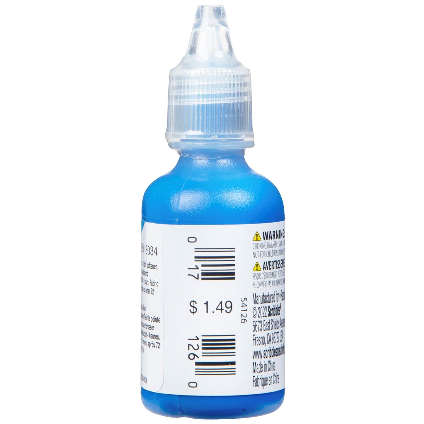 Picture of 54126 3D Fabric Paint Bright Blue 1 oz.