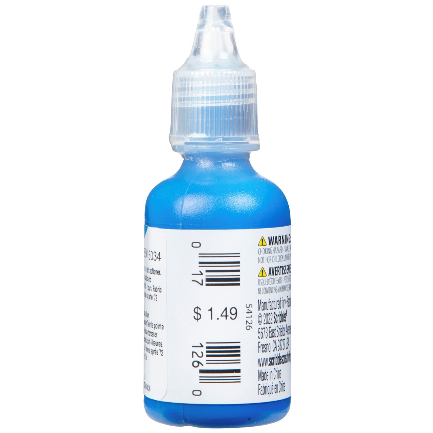 Picture of 54126 3D Fabric Paint Bright Blue 1 oz.