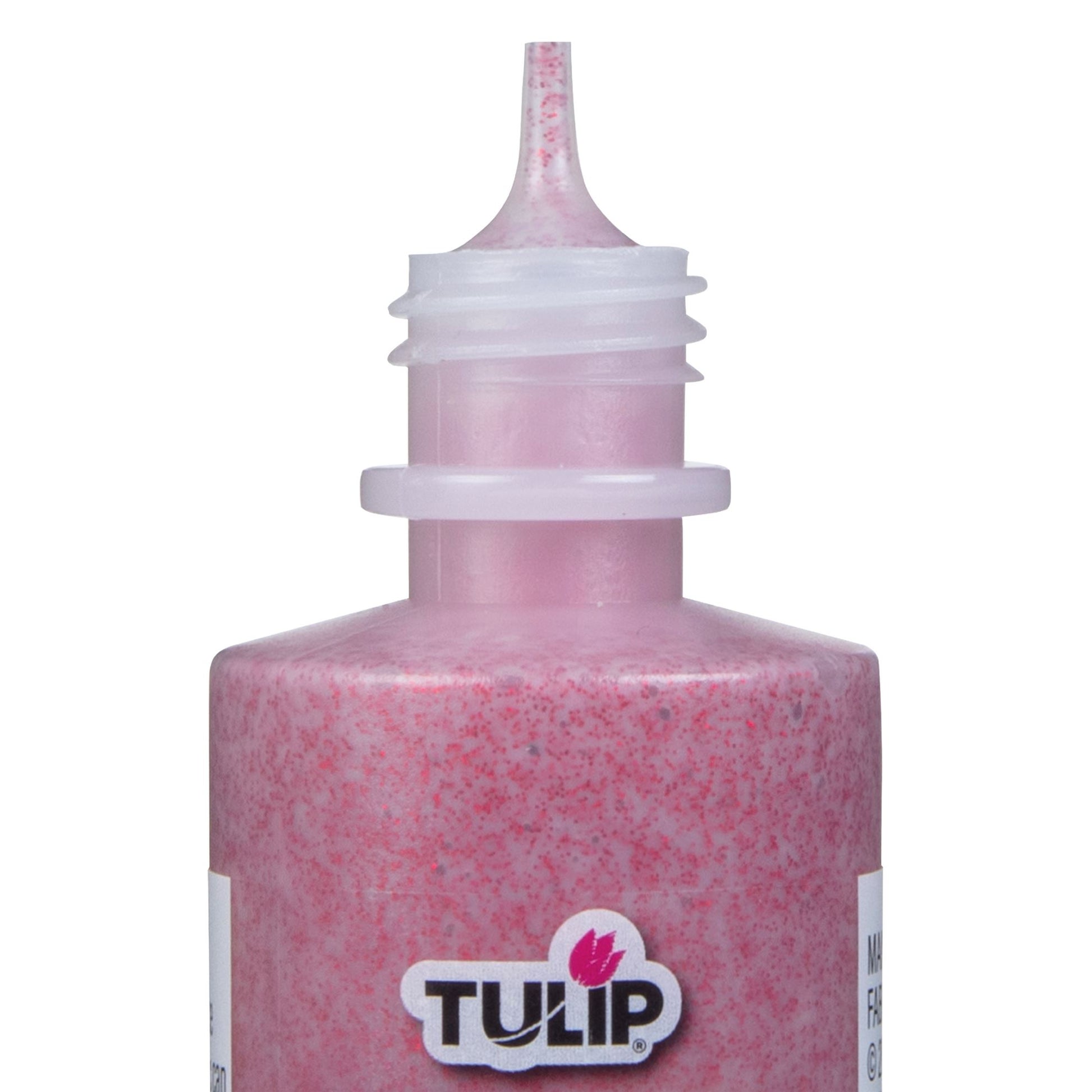 Picture of 41303 Tulip Dimensional Fabric Paint Glitter Red 4 fl. oz.