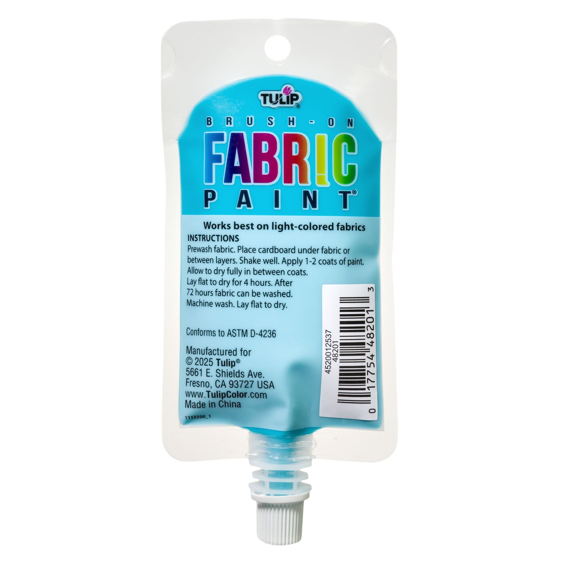 Picture of 49846 TULIP BRUSH-ON FABRIC PAINT 2.7OZ LIGHT BLUE