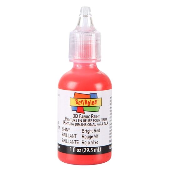 Picture of 54121 3D Fabric Paint Bright Red 1 oz.
