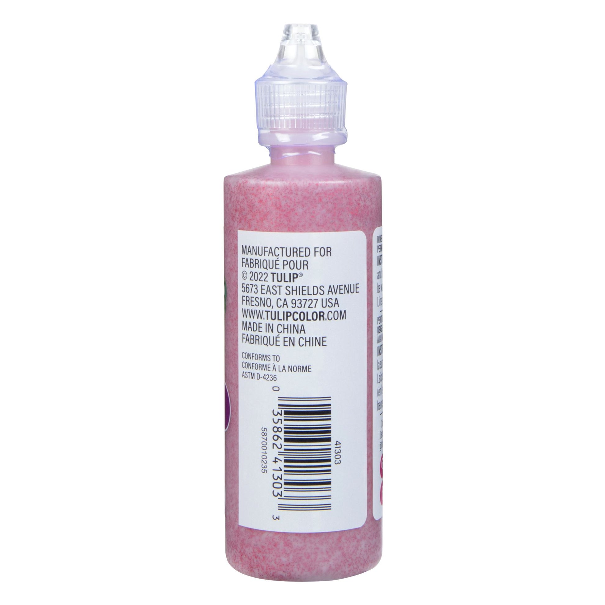 Picture of 41303 Tulip Dimensional Fabric Paint Glitter Red 4 fl. oz.