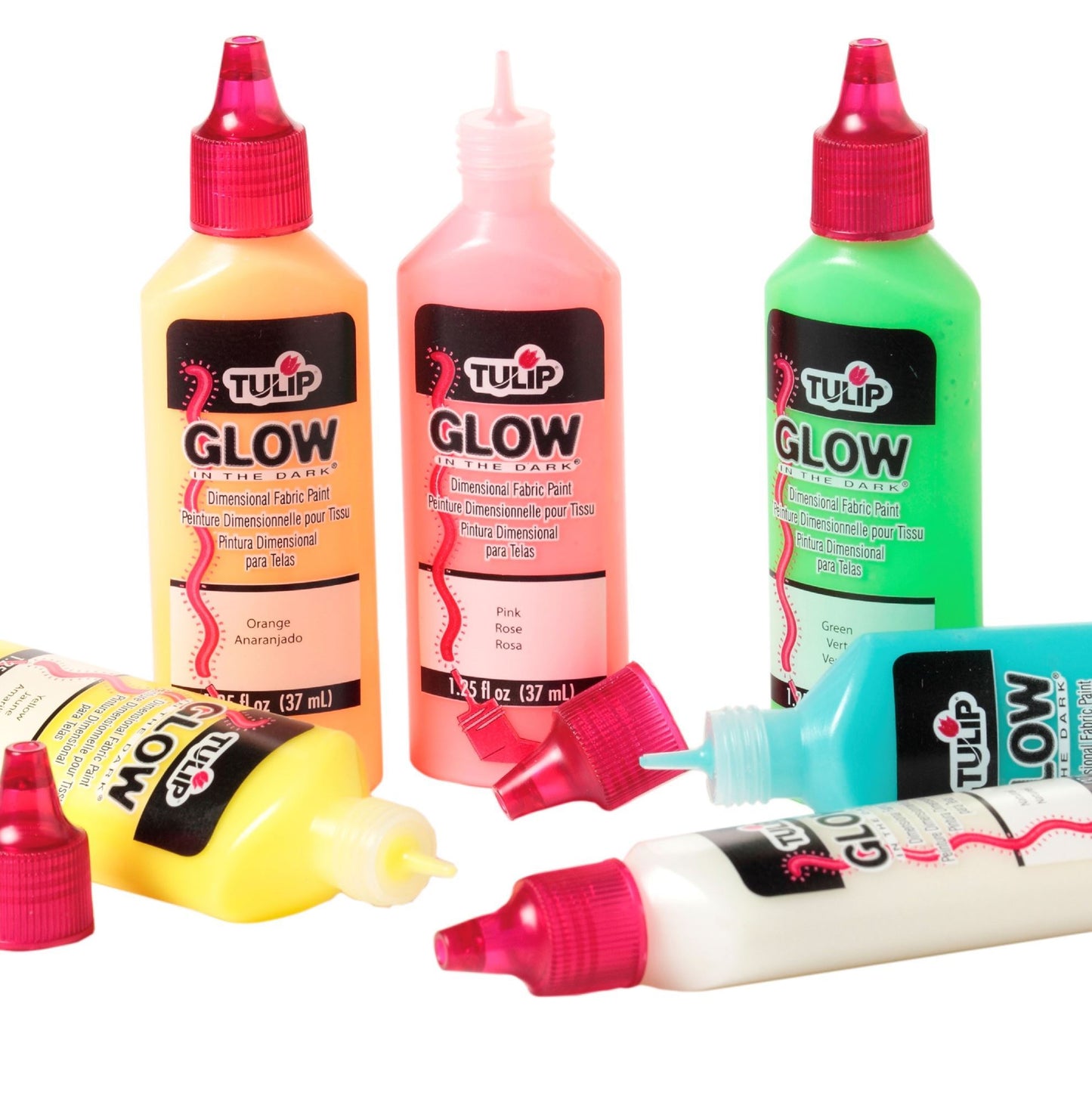 Picture of 47926                               DIMENSIONAL FABRIC PAINT GLOW 6PK                 
