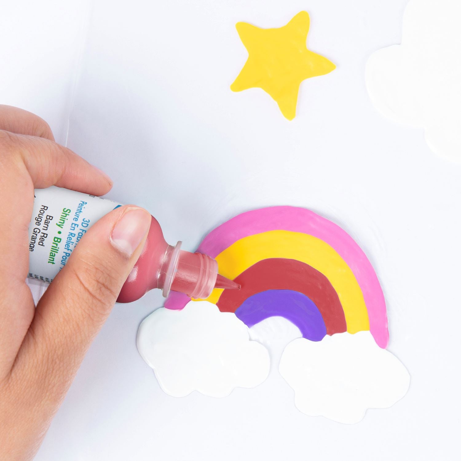 Picture of 13904 3D Fabric Paint Barn Red 1 oz.