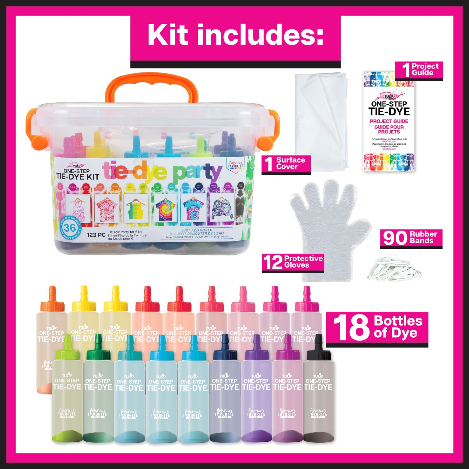 Picture of 34723-1                             TULIP BIG BOX TIE DYE PARTY KIT KIDS              