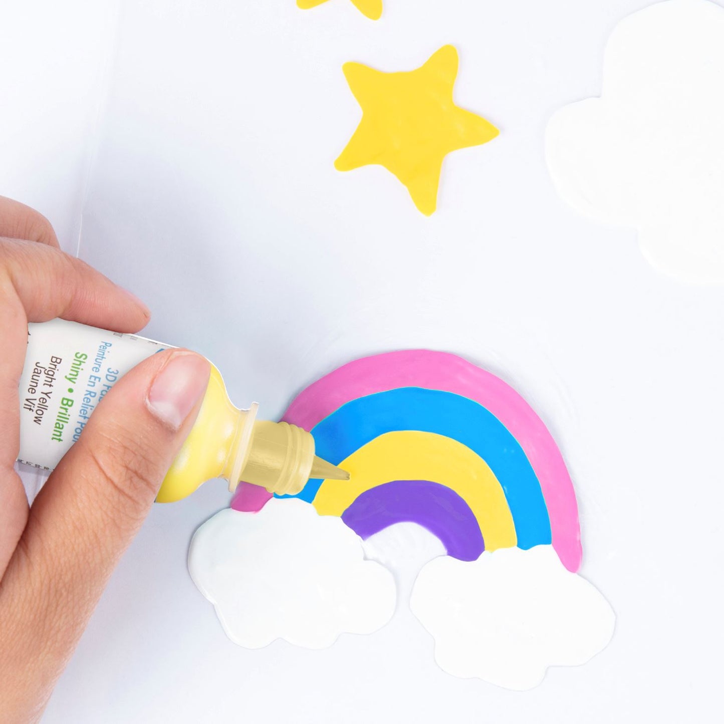 Picture of 54112 3D Fabric Paint Bright Yellow 1 oz.